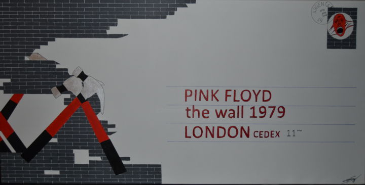 Painting titled "Pink Floyd" by Stephane Fresny, Original Artwork, Acrylic