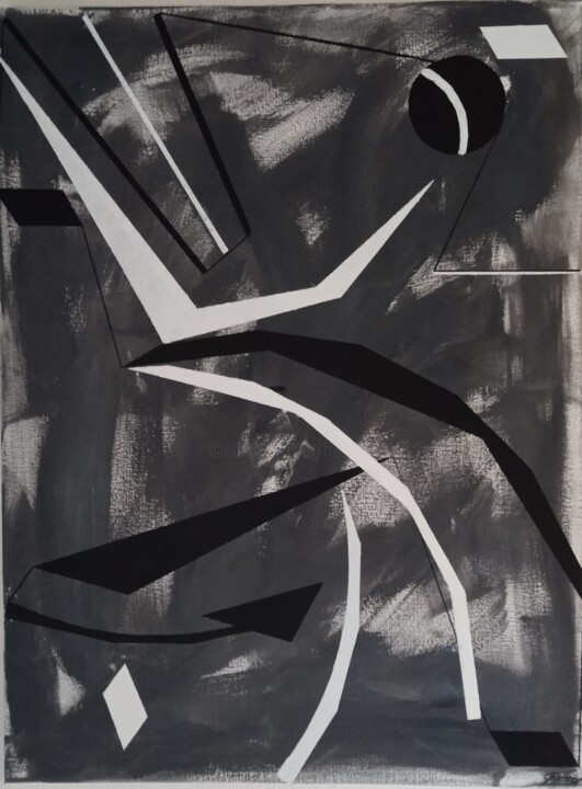 Картина под названием "Mural" - Stephane Fresny, Подлинное произведение искусства, Акрил Установлен на Деревянная рама для н…