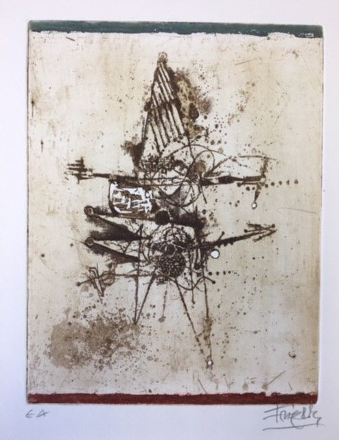 Printmaking titled "Sans Titre" by Friedlaender, Original Art,