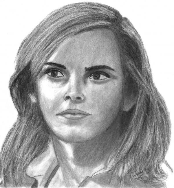 Drawing titled "Emma Watson" by Frixo666, Original Artwork