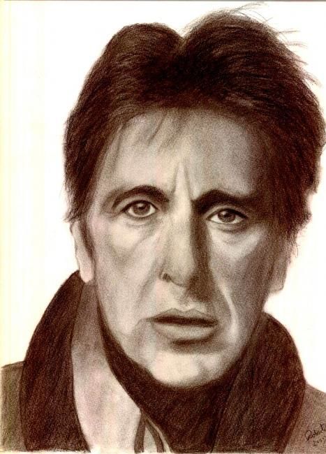 Dibujo titulada "Al Pacino" por Frixo666, Obra de arte original