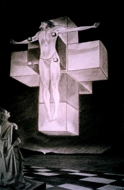 Tekening getiteld "La crucifixión de S…" door Frixo666, Origineel Kunstwerk
