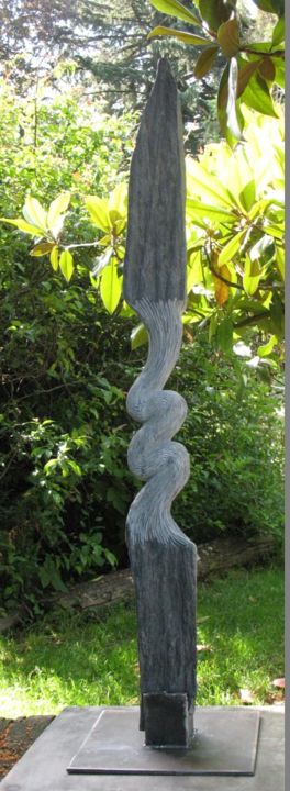 Escultura intitulada "Ex-tension XXXIV" por Gilbert Frizon, Obras de arte originais, Pedra