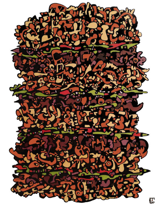Pintura titulada "hamburg" por Frob, Obra de arte original, Acrílico