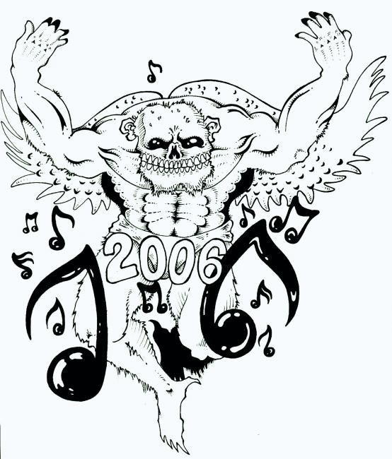 Drawing titled "Birdman 2006" by Jesse Renfrew, Original Artwork