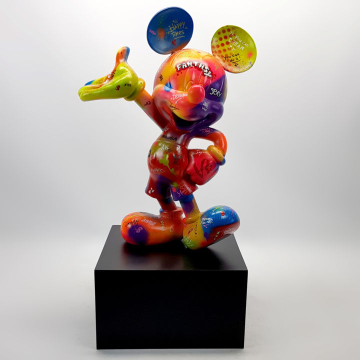 Sculpture titled "Mickey mouse - It a…" by Frost, Original Artwork, Resin