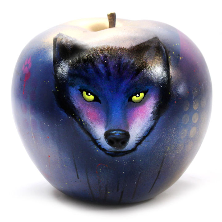 "Popart - apple "Bor…" başlıklı Heykel Frost tarafından, Orijinal sanat, Rezine