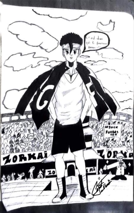 Dessin intitulée "Tournoi zorkai" par Fullbaster Gojack, Œuvre d'art originale, Crayon