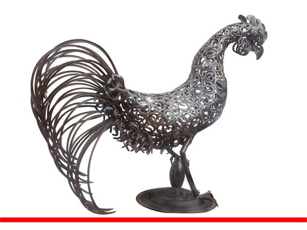 Sculpture intitulée "Coq" par Vincent Libecq, Œuvre d'art originale