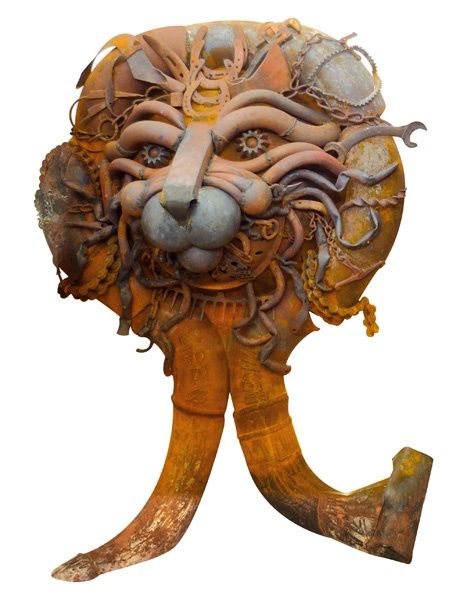 Sculpture intitulée "Lion" par Vincent Libecq, Œuvre d'art originale