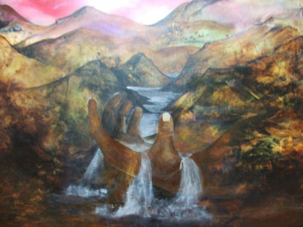 Painting titled "varoluş" by Funda Çakar, Original Artwork