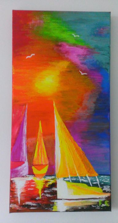 Painting titled "wp-20170605-004.jpg" by Funda Camelmas Mepa, Original Artwork, Acrylic