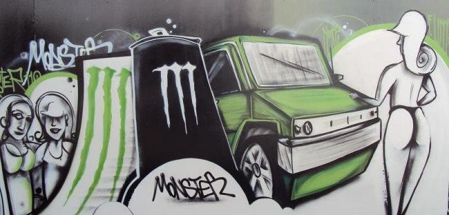 Peinture intitulée "Monster" par Funy, Œuvre d'art originale