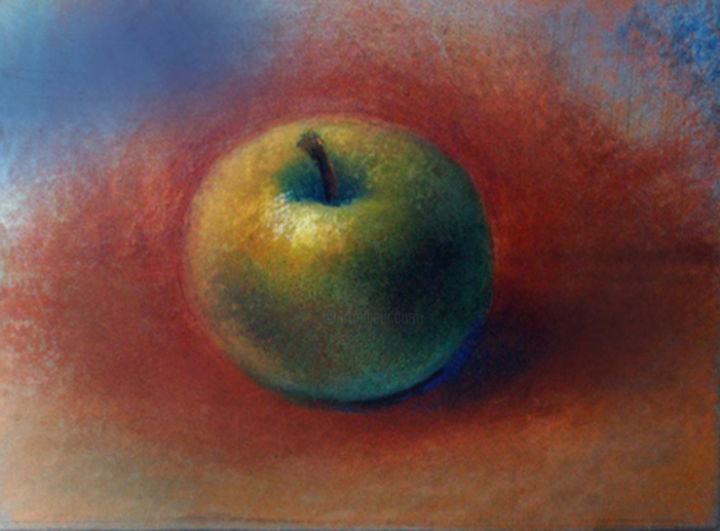Digitale Kunst mit dem Titel "Apple" von Valentina Fedorova, Original-Kunstwerk, Digitale Malerei