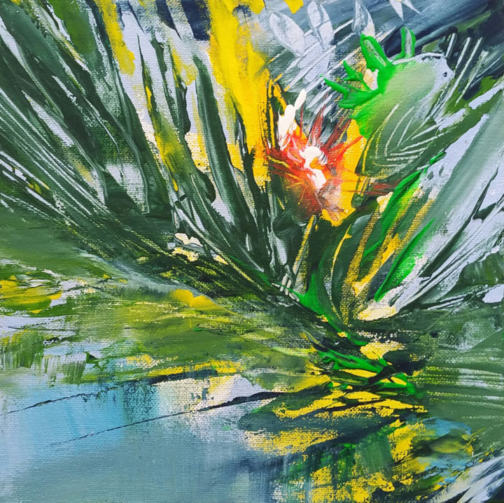 Peinture intitulée "fl-2.jpg" par Laurence Moreux, Œuvre d'art originale, Acrylique