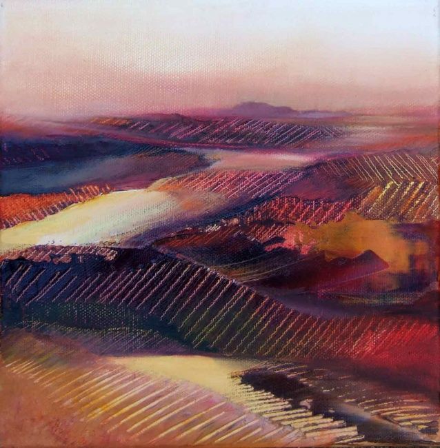 Painting titled "langage d'un terroir" by Laurence Moreux, Original Artwork