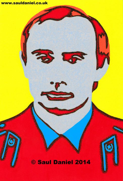 Painting titled "KGB LSD" by Saul Daniel, Original Artwork, Acrylic