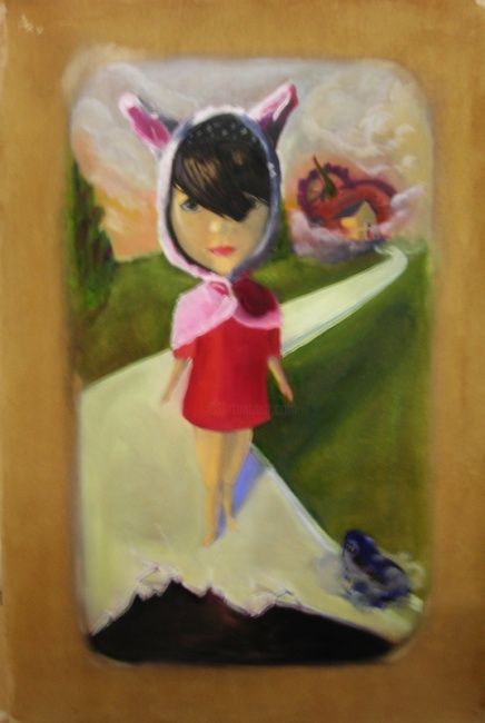 图画 标题为“Little Miss Gets Al…” 由Ferula, 原创艺术品