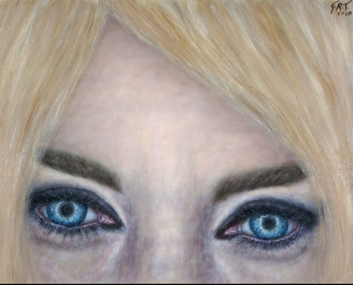 Pittura intitolato "The eyes of the soul" da Gian Roberto Tognetti, Opera d'arte originale, Olio