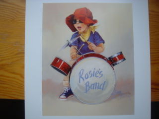 Painting titled "Rosie's Band" by G. Rose, Original Artwork