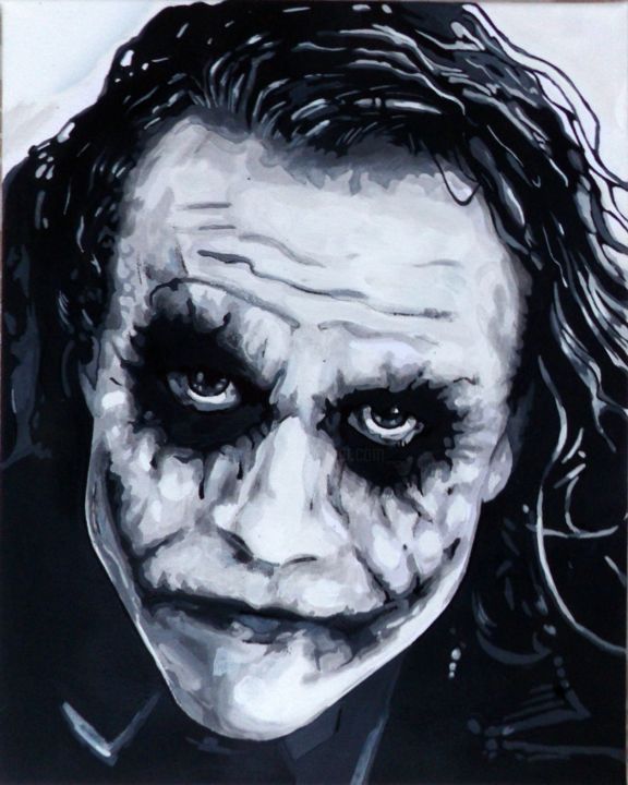 Ζωγραφική με τίτλο "joker" από Sigma, Αυθεντικά έργα τέχνης, Ακρυλικό