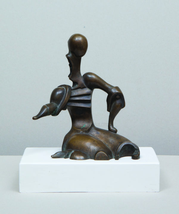 「Поза.」というタイトルの彫刻 Геннадий Трошковによって, オリジナルのアートワーク, キャスティング