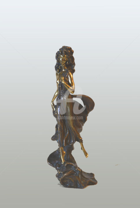 Sculpture titled "Aphrodite born from…" by Gennady Zmitrovich, Original Artwork, Bronze