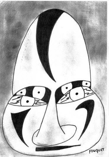 Drawing titled "spote-boys 6" by Jean-Marie Gabard, Original Artwork