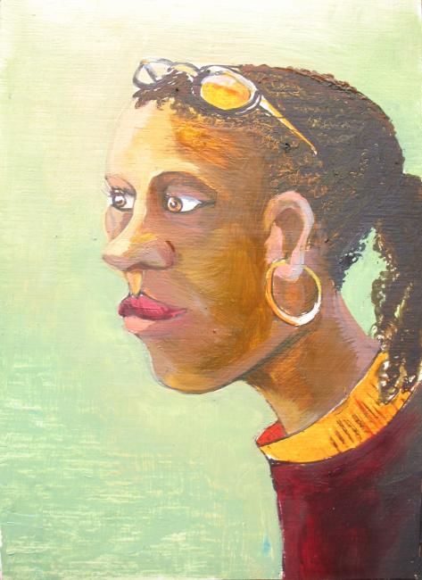 Painting titled "CTA Portrait #11" by Gabriel Patti, Original Artwork