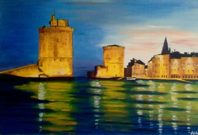 Peinture intitulée "La Rochelle" par Gabriel Airault, Œuvre d'art originale