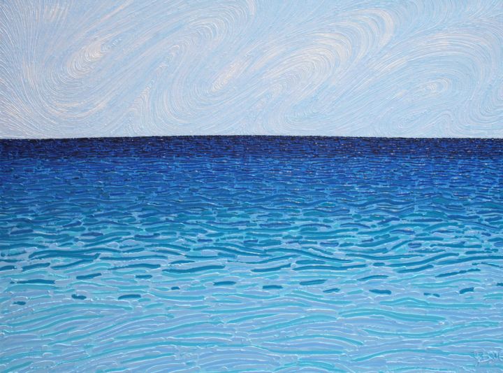 "Mer turquoise" başlıklı Tablo Gabriel Baptiste tarafından, Orijinal sanat, Petrol