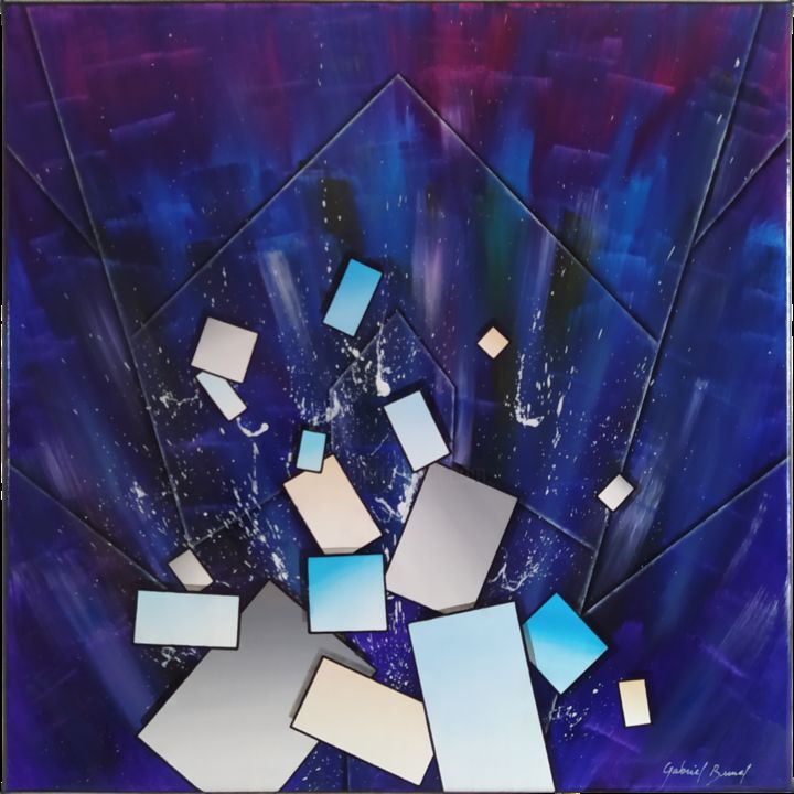 Peinture intitulée "Miraï" par Gabriel Bunel, Œuvre d'art originale, Acrylique