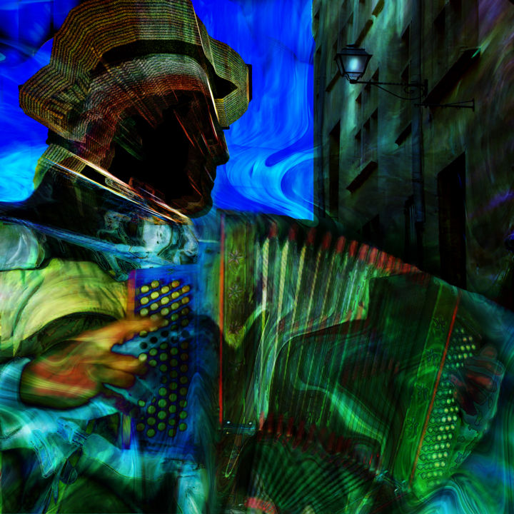 Arte digital titulada "musicians-20" por Gabriel Cotelle, Obra de arte original
