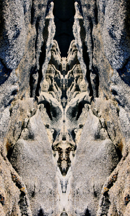 Photographie intitulée "Monstre minéral-09" par Gabriel Cotelle, Œuvre d'art originale, Photographie manipulée