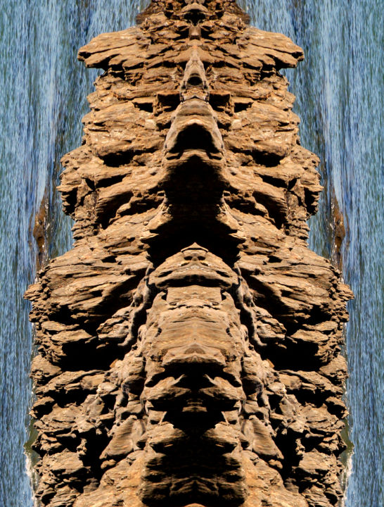 Photographie intitulée "Monstre minéral-07" par Gabriel Cotelle, Œuvre d'art originale, Photographie manipulée