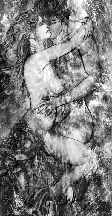 Dessin intitulée "Exultation" par Gabriel Cotelle, Œuvre d'art originale, Crayon