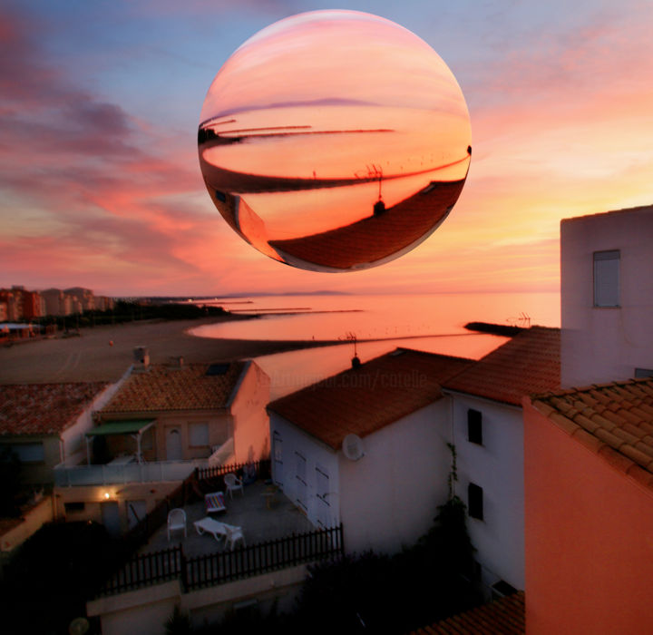 Photographie intitulée "Lever de soleil" par Gabriel Cotelle, Œuvre d'art originale, Photographie numérique