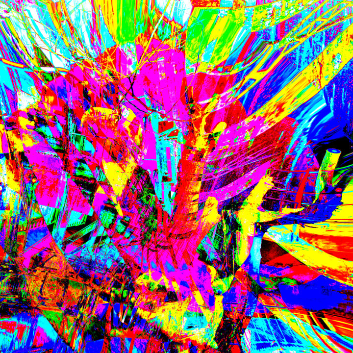 Digital Arts titled "Chaos primitif" by Gabriel Cotelle, Original Artwork, 2D Digital Work