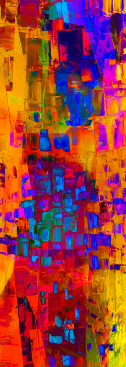 Arts numériques intitulée "light and colors 4" par Gabriel Cotelle, Œuvre d'art originale, Peinture numérique