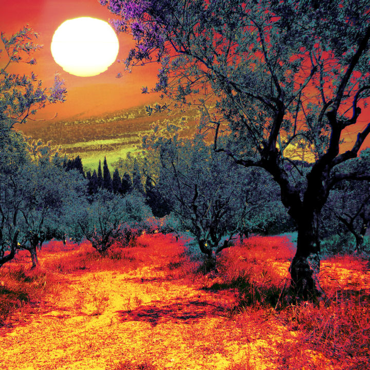 Arts numériques intitulée "Sous un soleil de p…" par Gabriel Cotelle, Œuvre d'art originale, Photo montage