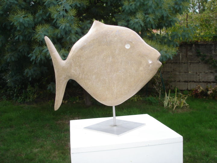 Sculpture titled "OCEAN  5" by Gabriel Molet, Original Artwork, Stone