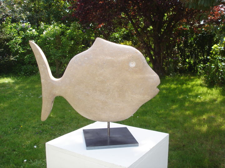 Sculpture titled "BULOCEAN" by Gabriel Molet, Original Artwork, Stone