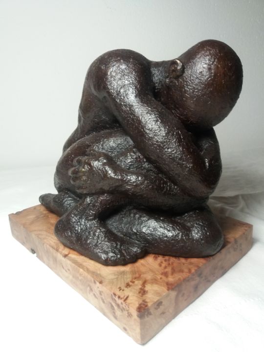 Sculpture titled "penseur" by Gaby, Original Artwork