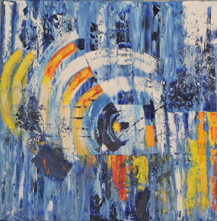 Картина под названием "aube et crepuscule" - Gabriel Peltier, Подлинное произведение искусства, Масло