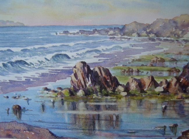 Pintura titulada "El Confital (Gran C…" por Gabriel Jorge Solé, Obra de arte original,