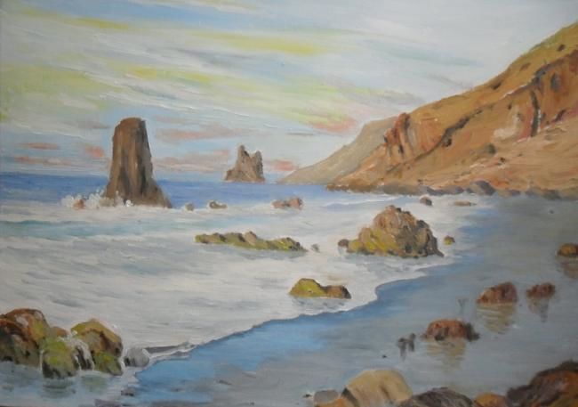 Painting titled "Marina costa norte…" by Gabriel Jorge Solé, Original Artwork