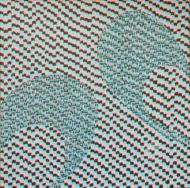 Peinture intitulée ""Waves of  consciou…" par Gabriela 3, Œuvre d'art originale, Acrylique