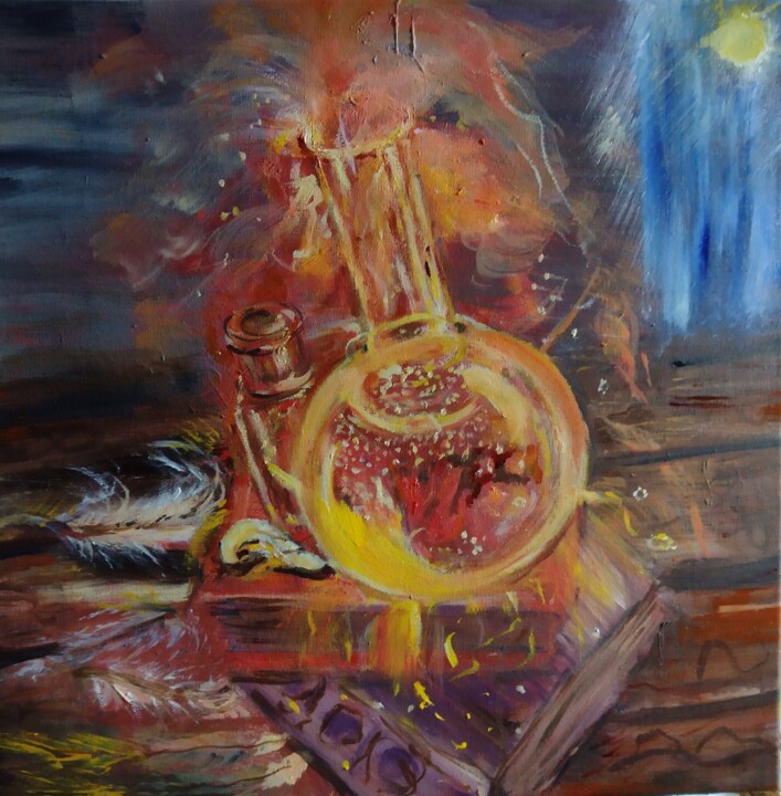 Painting titled "Magic" by Gabriela Enso, Original Artwork, Oil