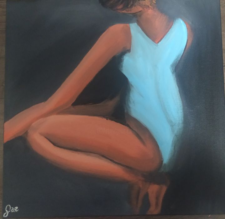 Pintura intitulada "Aquela que dança" por Gabriela Ern, Obras de arte originais, Óleo