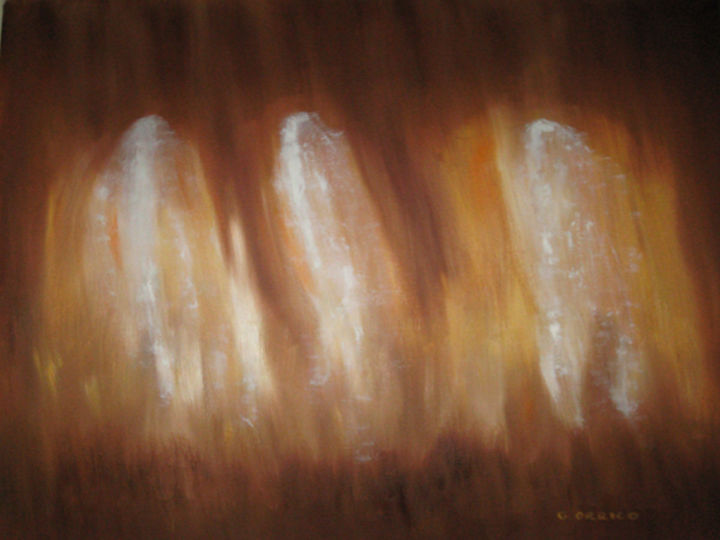 Malerei mit dem Titel "The silence of the…" von G. Orrico, Original-Kunstwerk, Öl